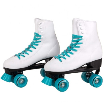 Wheels Skates Quad Roller Skates Shoes with Heel High Quality Professional PU 300 Pairs Excersice White Black Support Carton PVC
